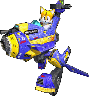 This is a picture of Tails from sonic adventure 2 battle