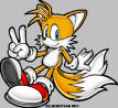 This is a 2-D picture of tails from sonic adventure 2 battle