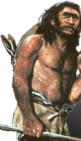 Cartoon of Homo sapiens neanderthalensis