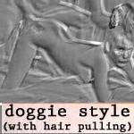 doggie style hair pull