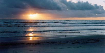 An amazing sunrise on a solitary morning