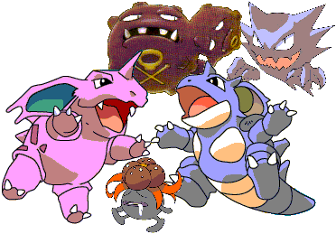 Nido, Gloom, Asthma, Nida, and Jester
