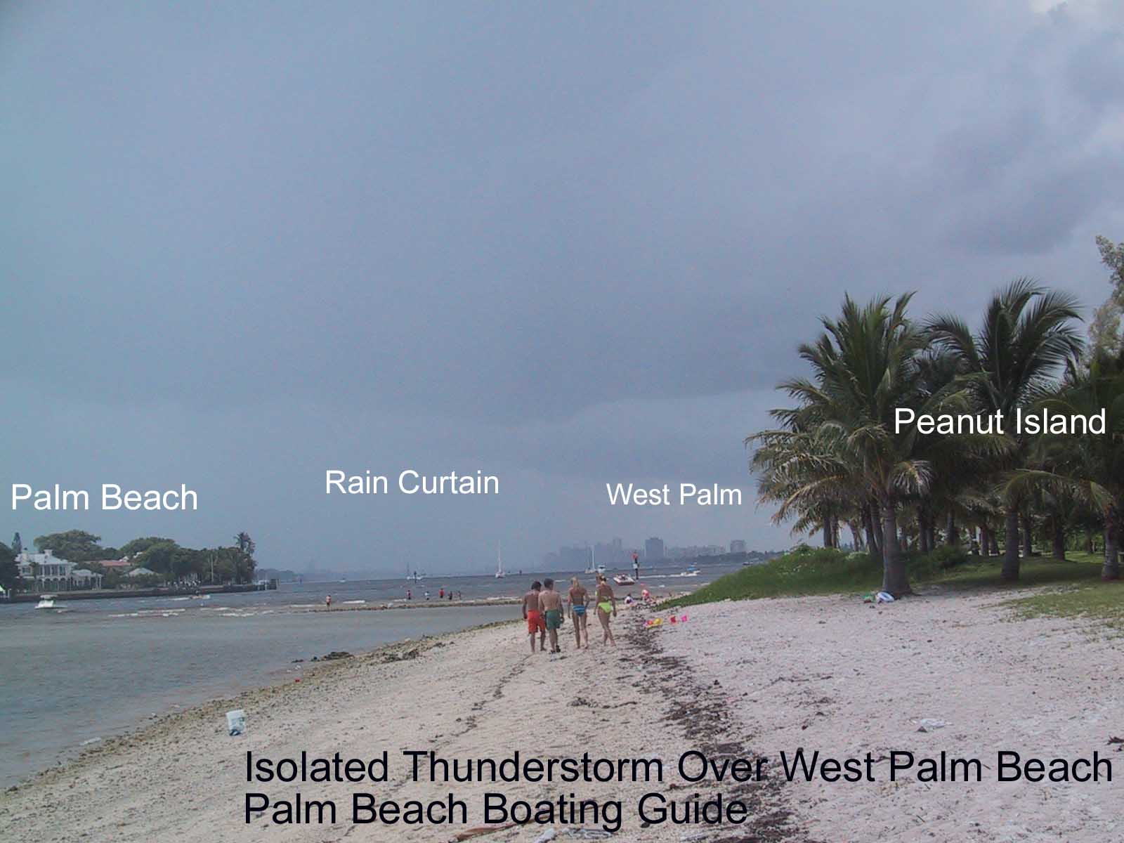 Photo Of Isolated Thunderstorm In West Palm Beach, Florida