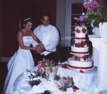 Cutting the cake