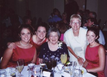 Laura, Kristi, Grammy, Aunt Janice and Kate