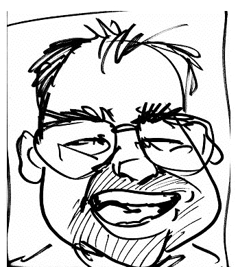 Cartoon face of Scott Palm