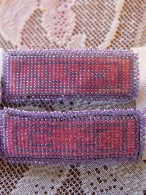 Personalized Pink and Purple Barretts