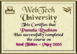tables diploma