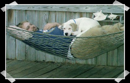 jeff & elvis in the hammock