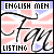English (British) men!