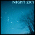 the night sky