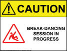 Break Dancing session in progress