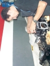 Daniel bei der Arbeit...
