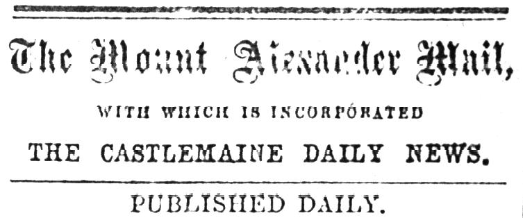 The Mount Alexander Mail