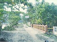 Road front of pondok hexa