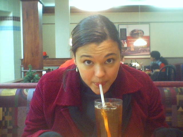 my first sip of REAL georgia Sweet Tea. Notice, I'm from Florida, you'll see the same jacket in every picture, I only own *one*