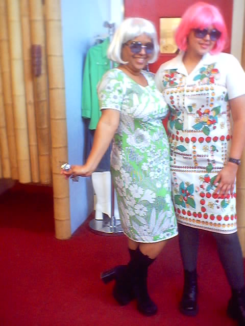 Partners in crime at the Clothing Warehouse @ Little Five Points.