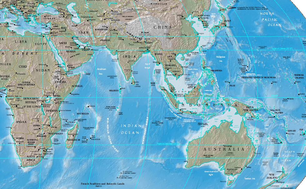 Asian Region Map