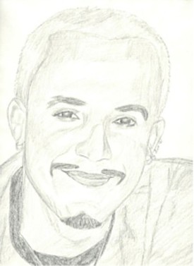 Drawing of AJ from a pic from Rehab