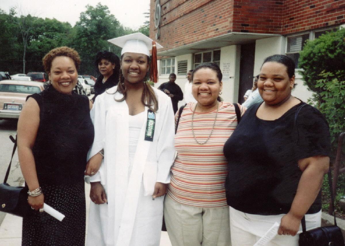 Deanna, Krissi, Me, and Nikki at Krissi's Graduation (3 of my 4 sisters)