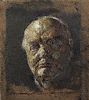Churchill on toned canvas