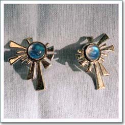 Pedra- da- lua, plata 925 y oro 24k en Kum Boo