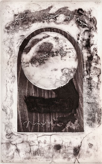 Collografia, pirografia, xilografia - senza titolo. Autore: Paolo Chirco