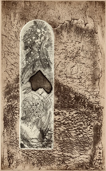 Acquaforte, acquatinta,collografia - senza titolo. Autore: Paolo Chirco