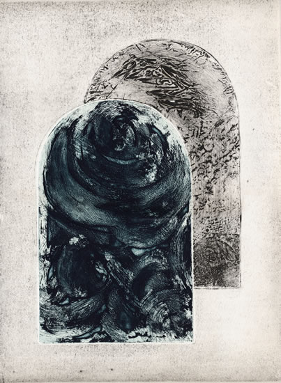 Collografia,acquaforte,acquatinta - senza titolo. Autore: Paolo Chirco