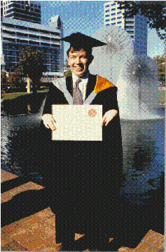 Me getting my Bcom degree from The University of Canterbury