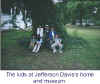 the kids outside Jefferson Davis' home subtitled.jpg (44470 bytes)