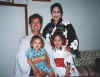 The four of us wearing yukatas 2000.jpg (66140 bytes)