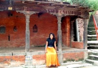 resting ata  porch in Bhaktapur Village