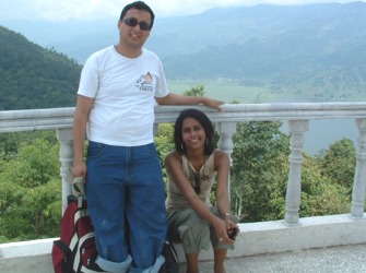 at the top, resting in peace pagoda!