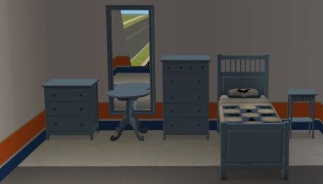 Ikea Hemnes 3 Object Set Blue