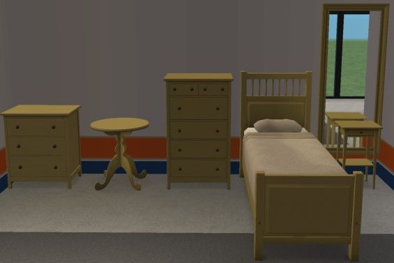 Hemnes Yellow 5 Piece Set