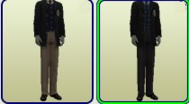 Long Open Coat Long Pants