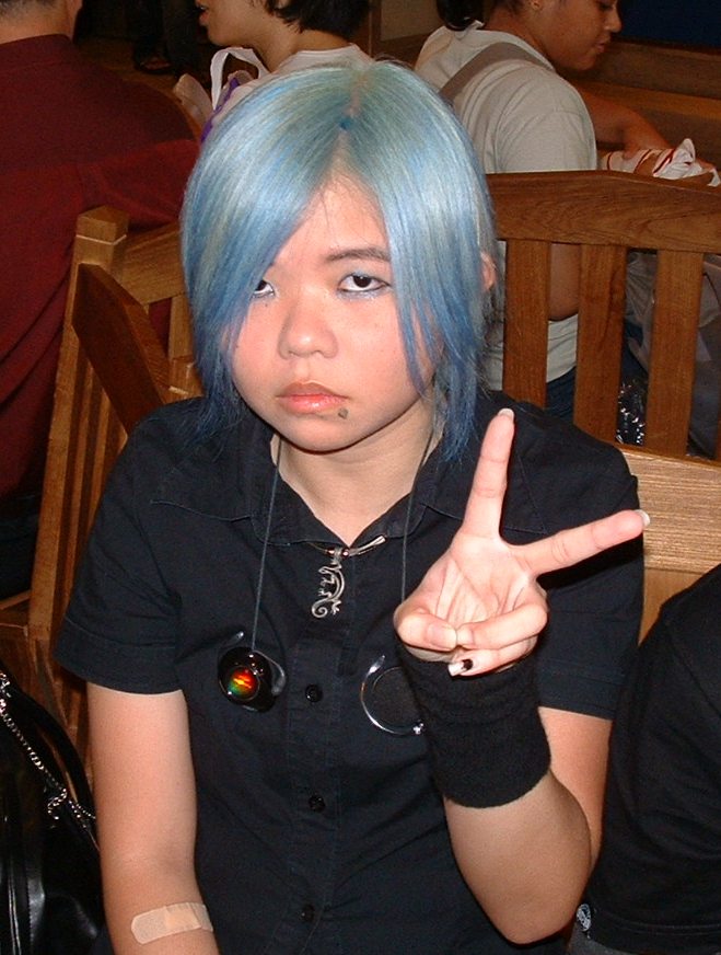 Qiao with blue hair!! Whoohoo~~~