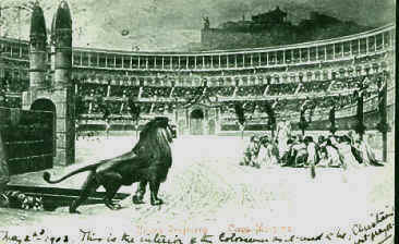 postcard of arena
