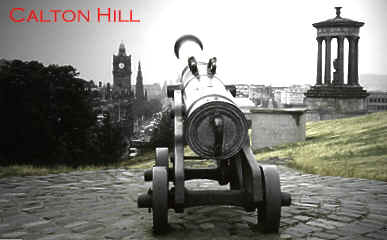 Calton cannon overlooking Princes St