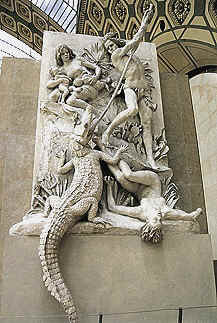 Chasseurs d'Alligator by Barrias