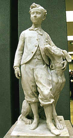 The Prince Imperial with his dog Nero 1865 by Jean-Baptiste Carpeaux