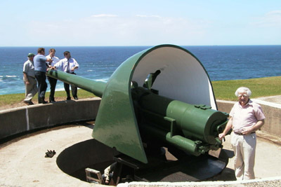 Doug behind the Green Cannon