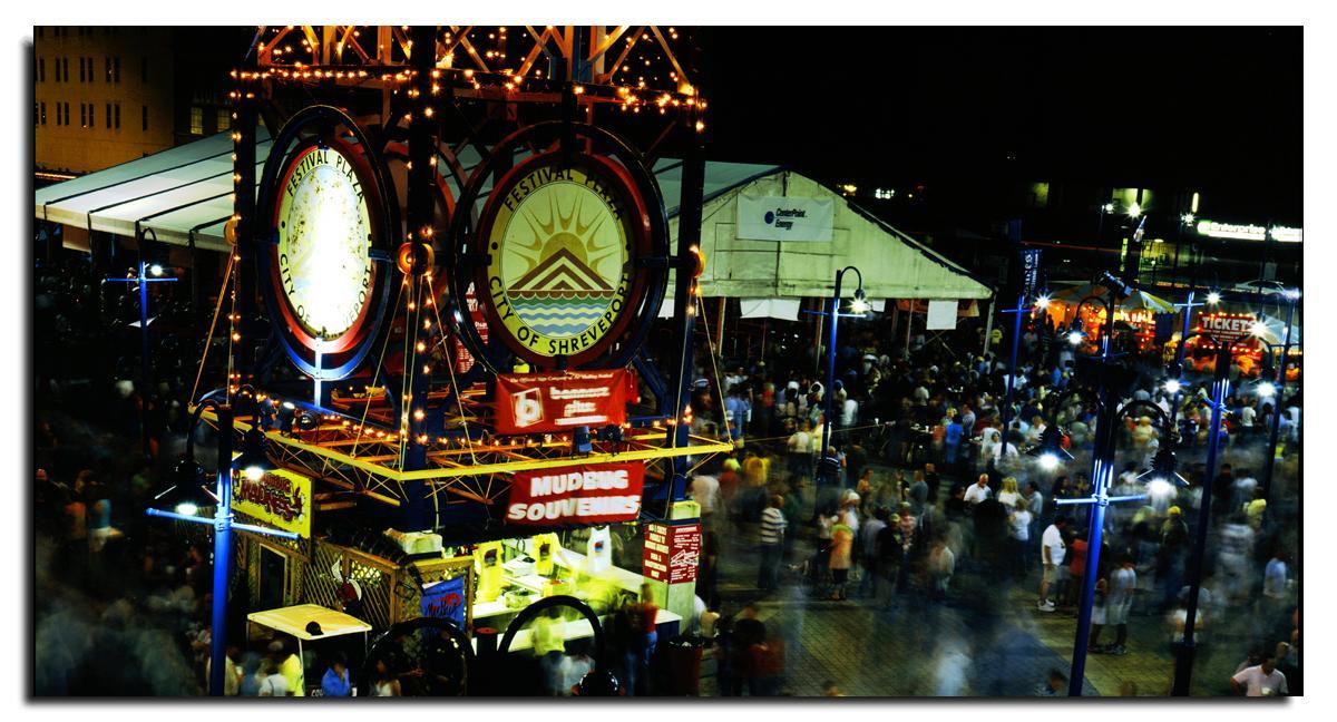 Festival Plaza, site of Mudbug Madness