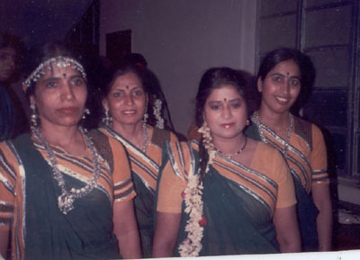 Amritha as a Garba dancer in Vadodara 