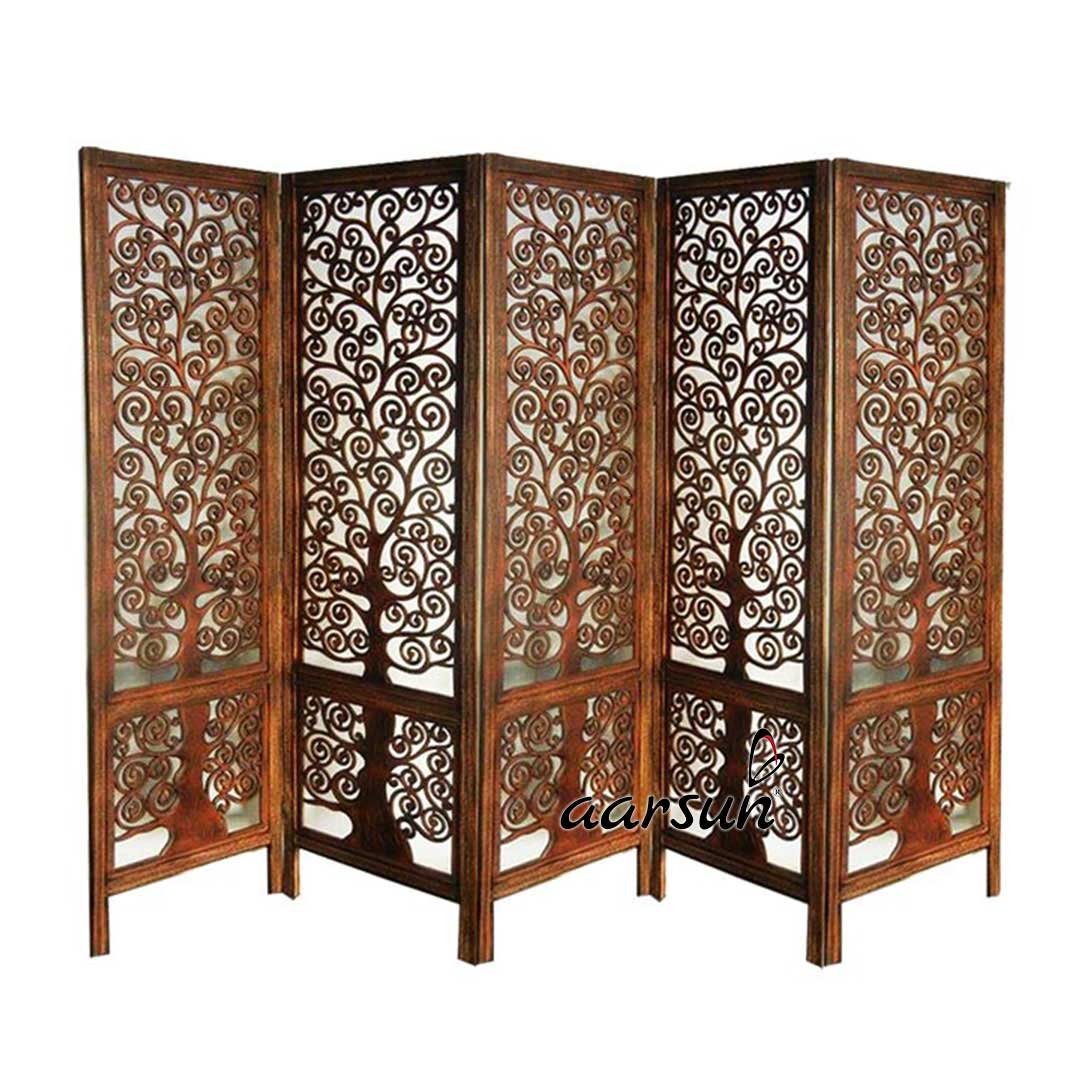 Tree Design 5 Panel Room Divider RD-005