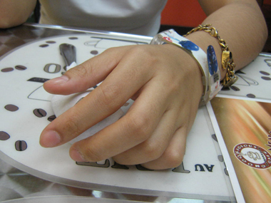 the part of my body I like most: my left hand (pic taken by Jiyas)