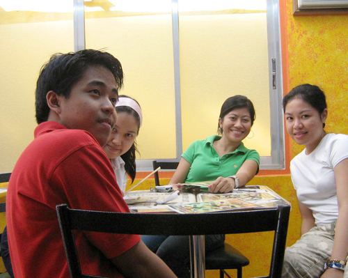 Nico (my anak), Jiyas, Master @ Chocolicious