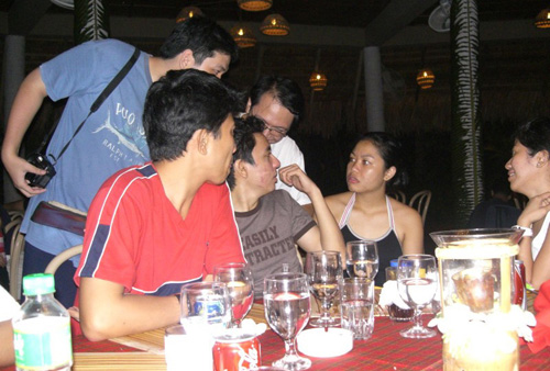 Huddle with Master Lisa (at right)