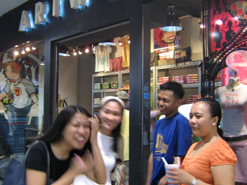 with Rocel at the mall